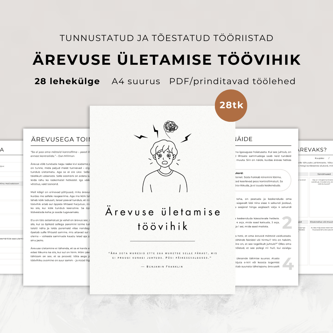 28-Leheküljeline Ärevuse Ületamise Töövihik