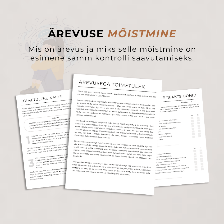 28-Leheküljeline Ärevuse Ületamise Töövihik