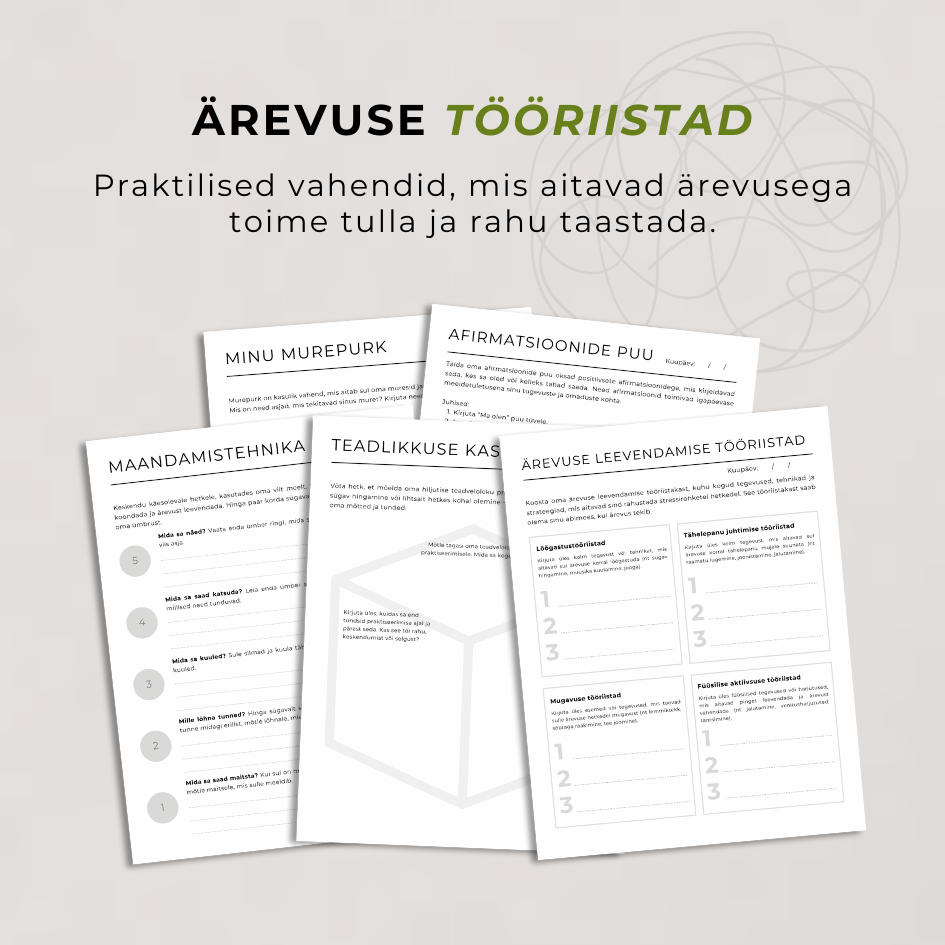 28-Leheküljeline Ärevuse Ületamise Töövihik