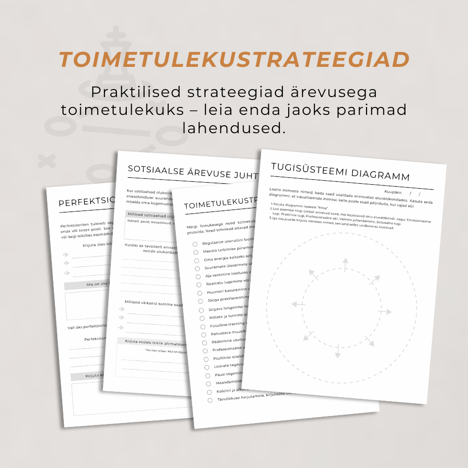 28-Leheküljeline Ärevuse Ületamise Töövihik