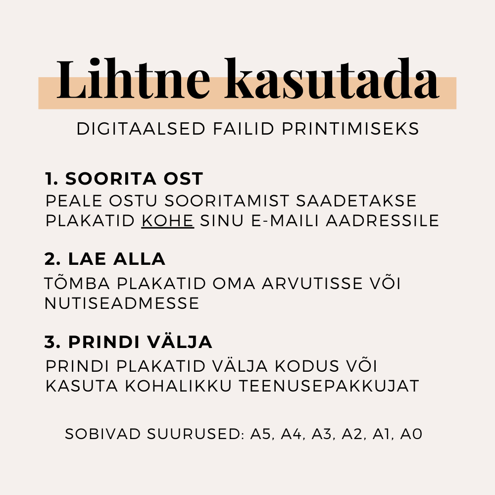 TERVE POE Komplekt: Kõik tarklaps.com tooted (500+ plakatit, kaarti ja töölehte)