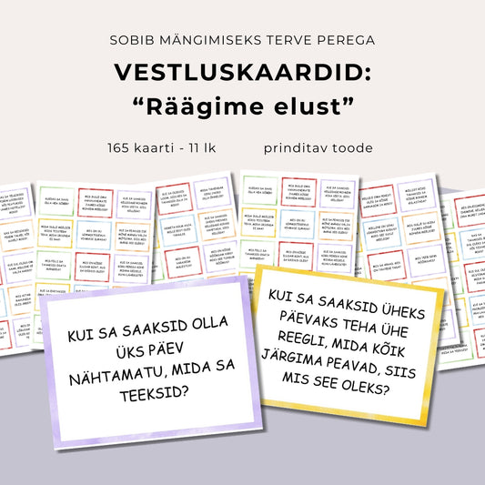 Vestluskaardid: Räägime elust
