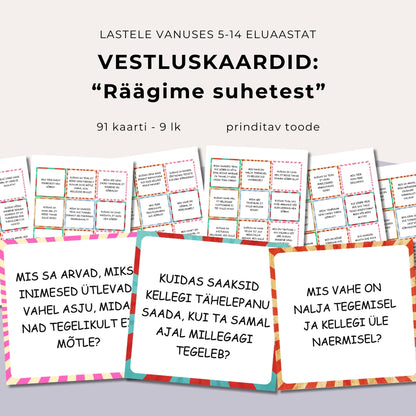 Vestluskaardid: Räägime suhetest