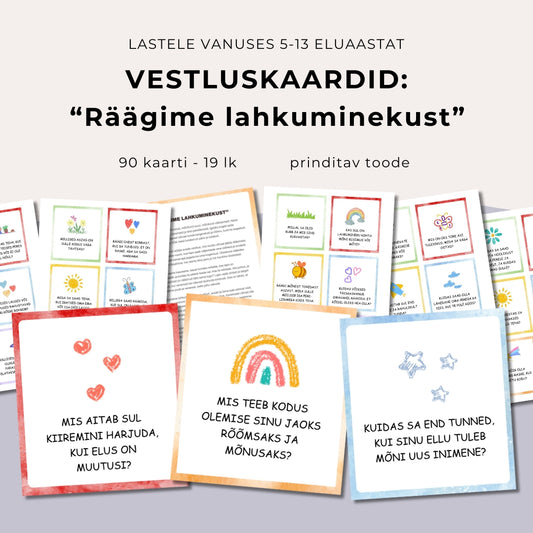 Vestluskaardid: Räägime lahkuminekust