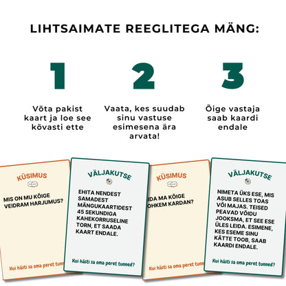 "Kui hästi sa oma peret tunned?" Koguperemäng küsimuste ja väljakutsetega