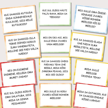 Vestluskaardid: Räägime elust