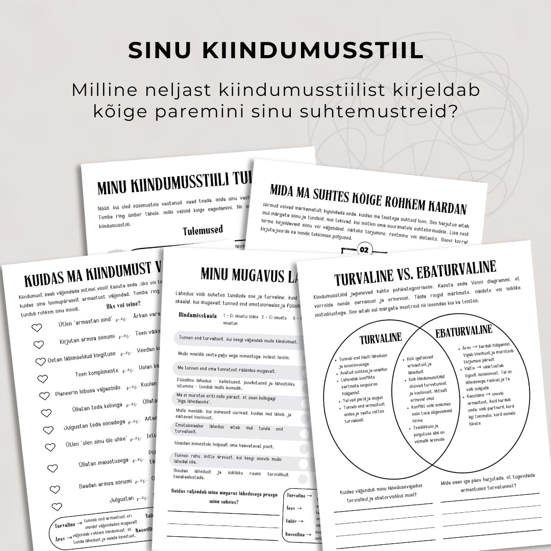 Minu kiindumusstiil (töövihik)