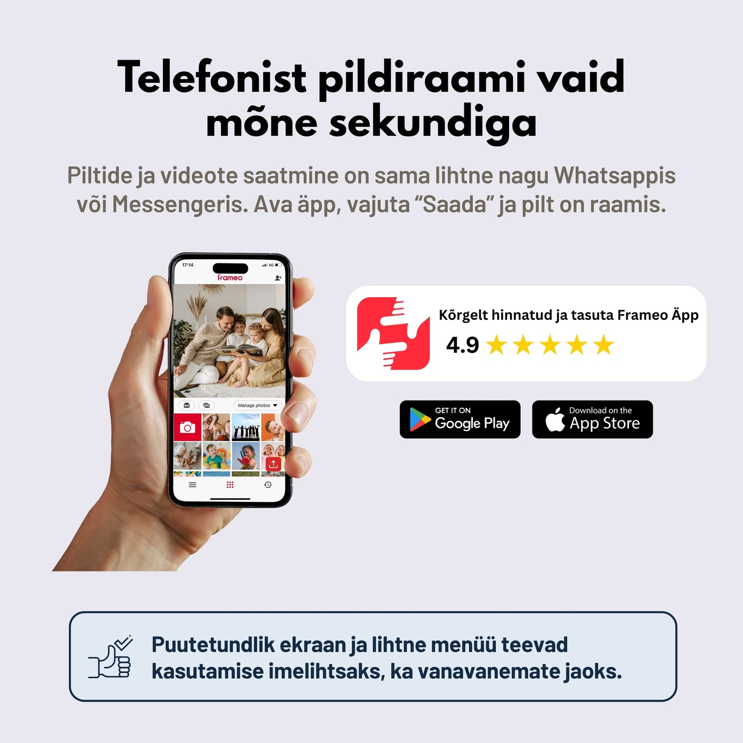 10.1'' Digitaalne pildiraam