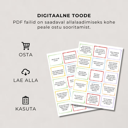 Vestluskaardid: Räägime elust