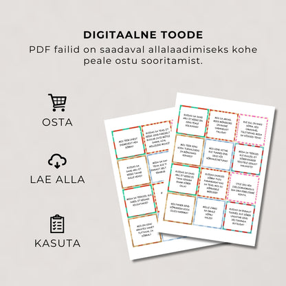 Vestluskaardid: Räägime suhetest