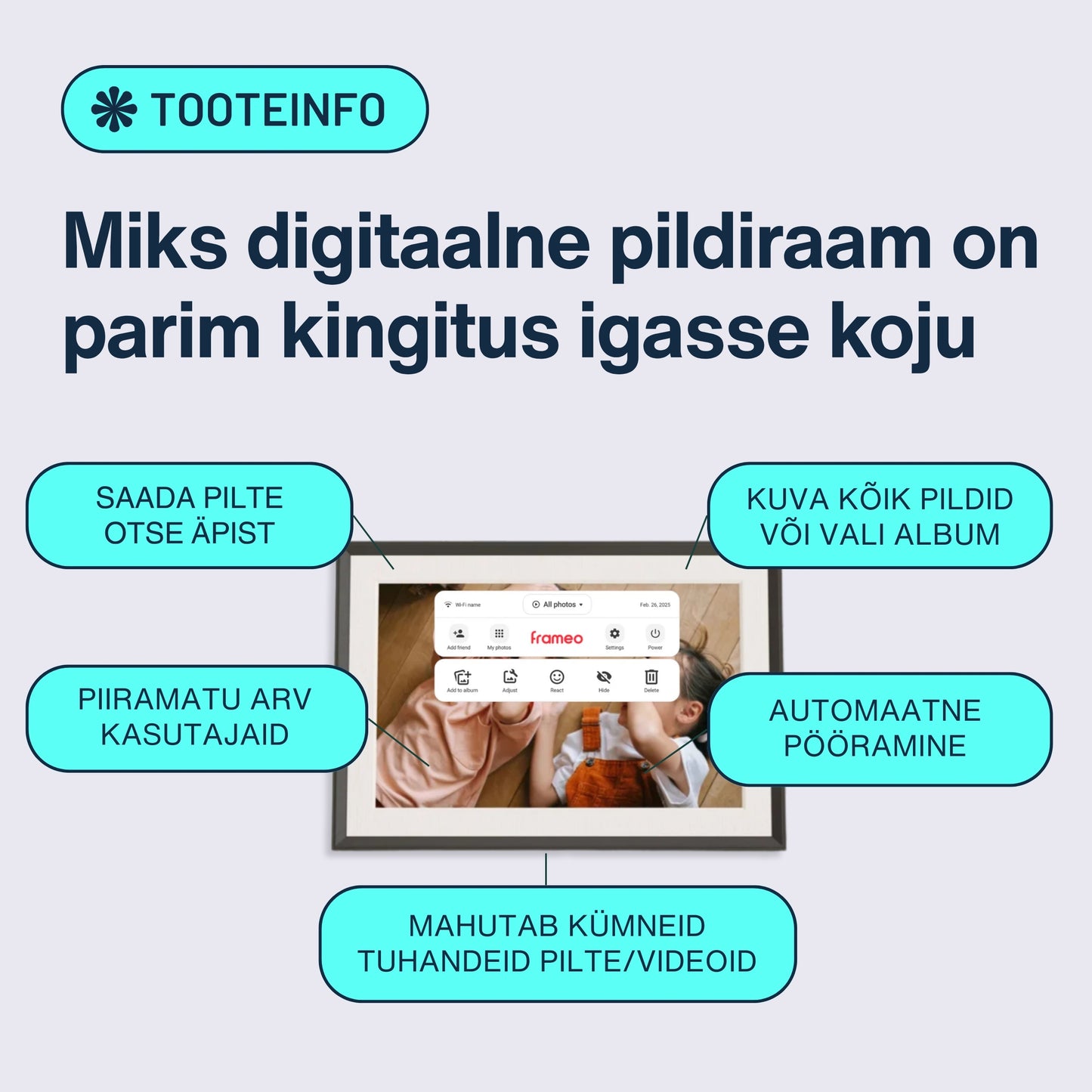 10.1'' Digitaalne pildiraam