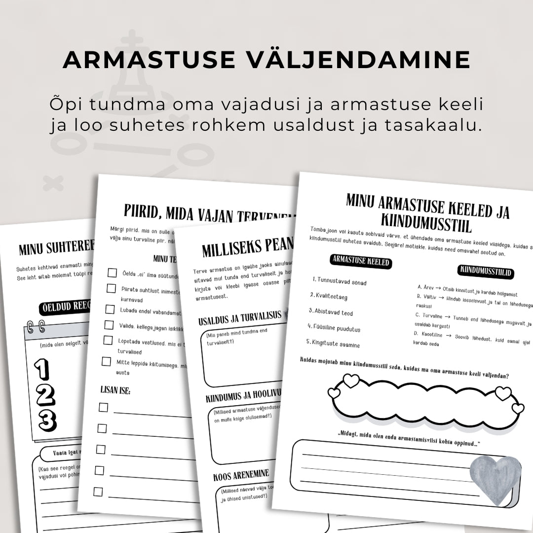 Minu kiindumusstiil (töövihik)