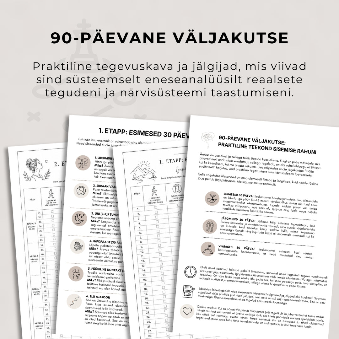 Kõrgfunktsionaalne ärevus + 90-päevane väljakutse