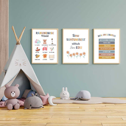 "RAHUNEMISNURK" 30 plakatit lapse emotsionaalse intelligentsuse arendamiseks